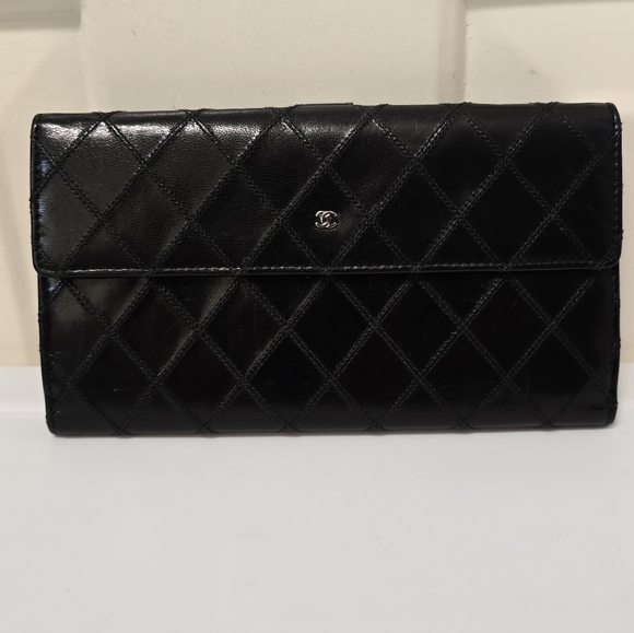 Chanel Long Black Wallet - Picture 1 of 17